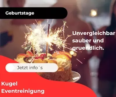 Eventreinigung 2 Die Eventreinigung in Berlin für Geburtstagsfeiern.