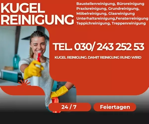 Kugel Gebäudereinigung Berlin. Jetzt das Gebäude reinigen lassen.